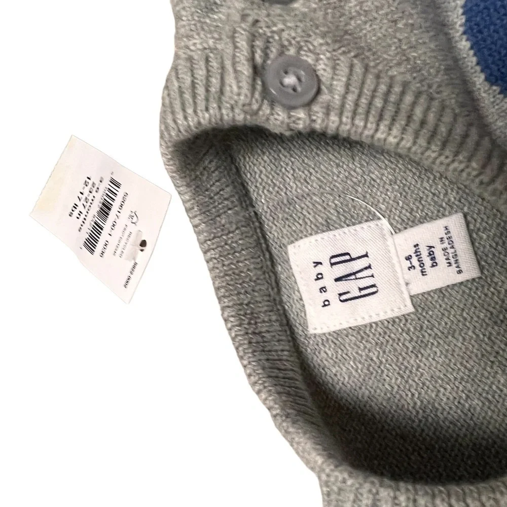 Gap Baby Sweater with Bear Design and Ruffles